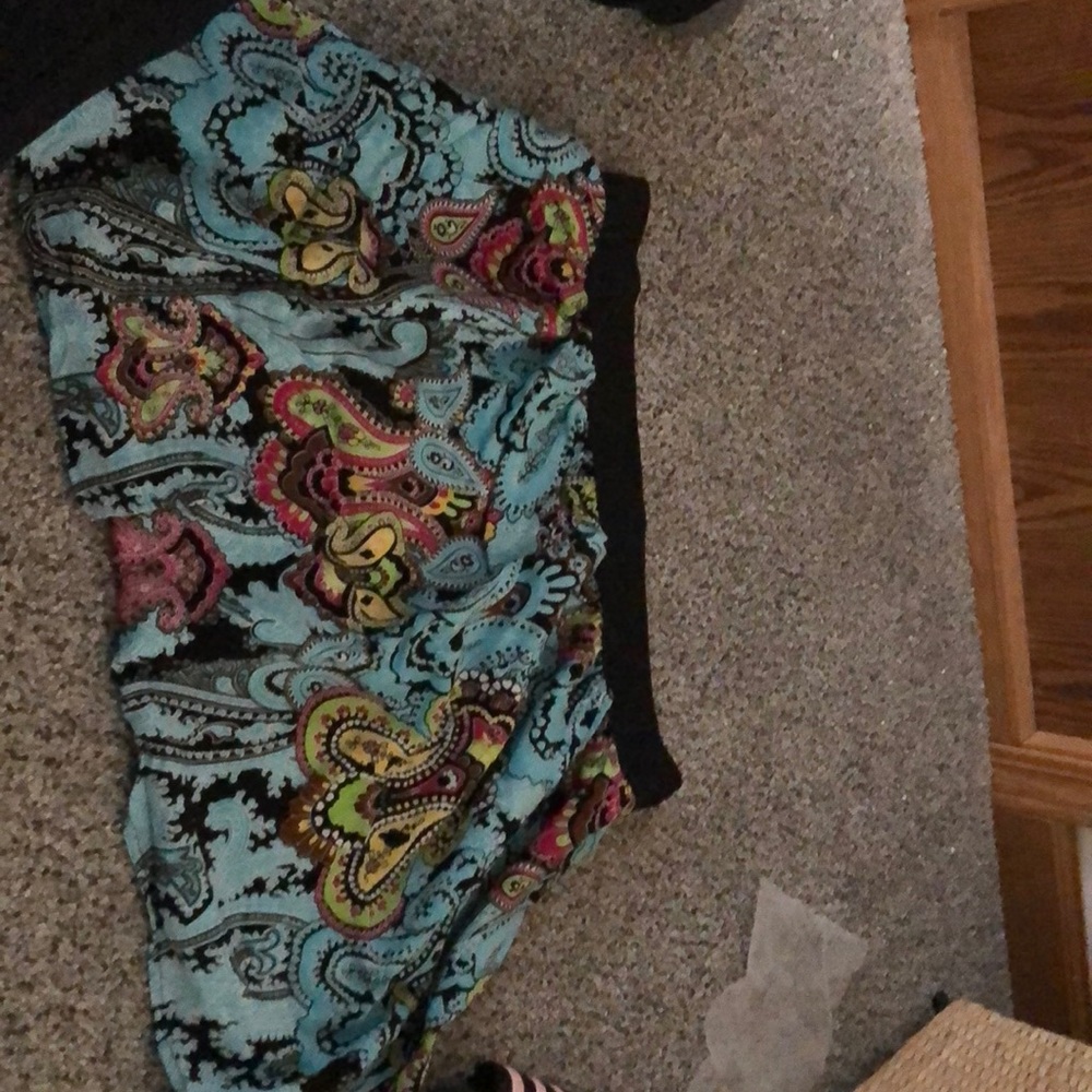 Size L Blue Floral Skirt, Brand: My Collection